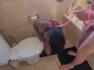 Njerëzor tualet indiane i zbukuruar grua shkoj pissed në dhe shkoj të saj kokë flushed followed nga duke thithur johnson