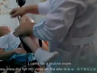 Damsel examined at a gynecologist's - stormy orgasm