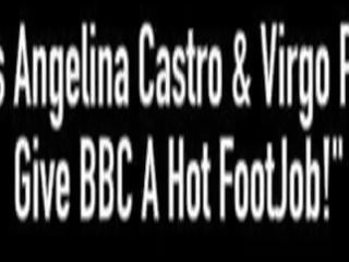 Bbws angelina castro & virgo peridot daj bbc a first-rate footjob&excl;