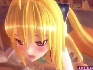 Blonde Hentai daughter Gets Fucked In Classroom