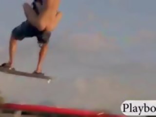 Outstanding Playmates Tryout Kite Boarding Naked