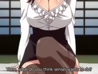Sexually aroused romantika anime video su necenzūruotos didelis papai, baigimas viduje